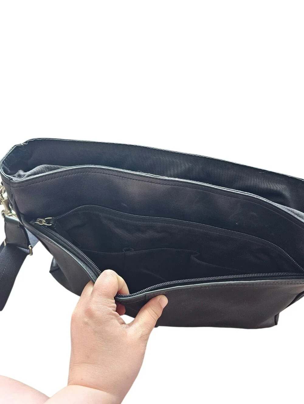 Coach Lexington Flap Business Brief F71073 Black Leather Laptop Bag - Picture 10 of 11